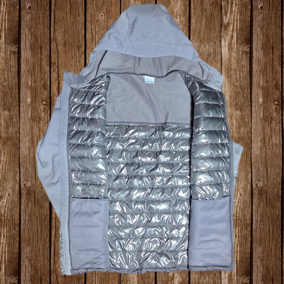 Columbia Omni-heat Men's Heather Gray Hooded Jacket 3XL - Picture 10 of 11